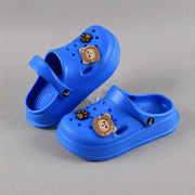 Sandalias slip-on para niños con suelas de EVA suave y punta redonda para uso casual en todas las estaciones