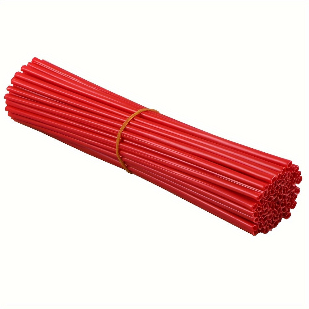 72 шт. защитных кожухов для спиц колес мотоцикла, обертки, кожухи для велосипедов и мотокросса