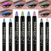Women Waterproof Eye Shadow Stick with Rainbow Shimmer Long-Lasting Brightener