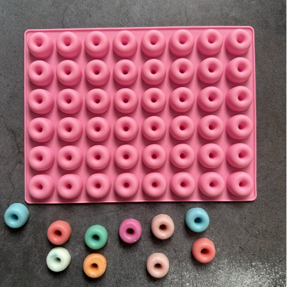 Silicone Mini Donut Mold 48 Cavities Baking Candy Chocolate Making