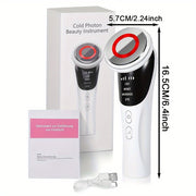 Facial Beauty Device Neck Massager with LED Display and Cold Photon Therapy