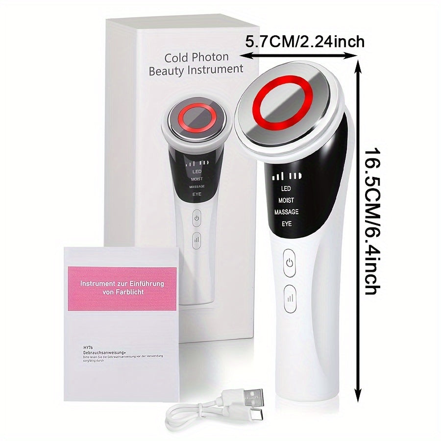 Facial Beauty Device Neck Massager with LED Display and Cold Photon Therapy