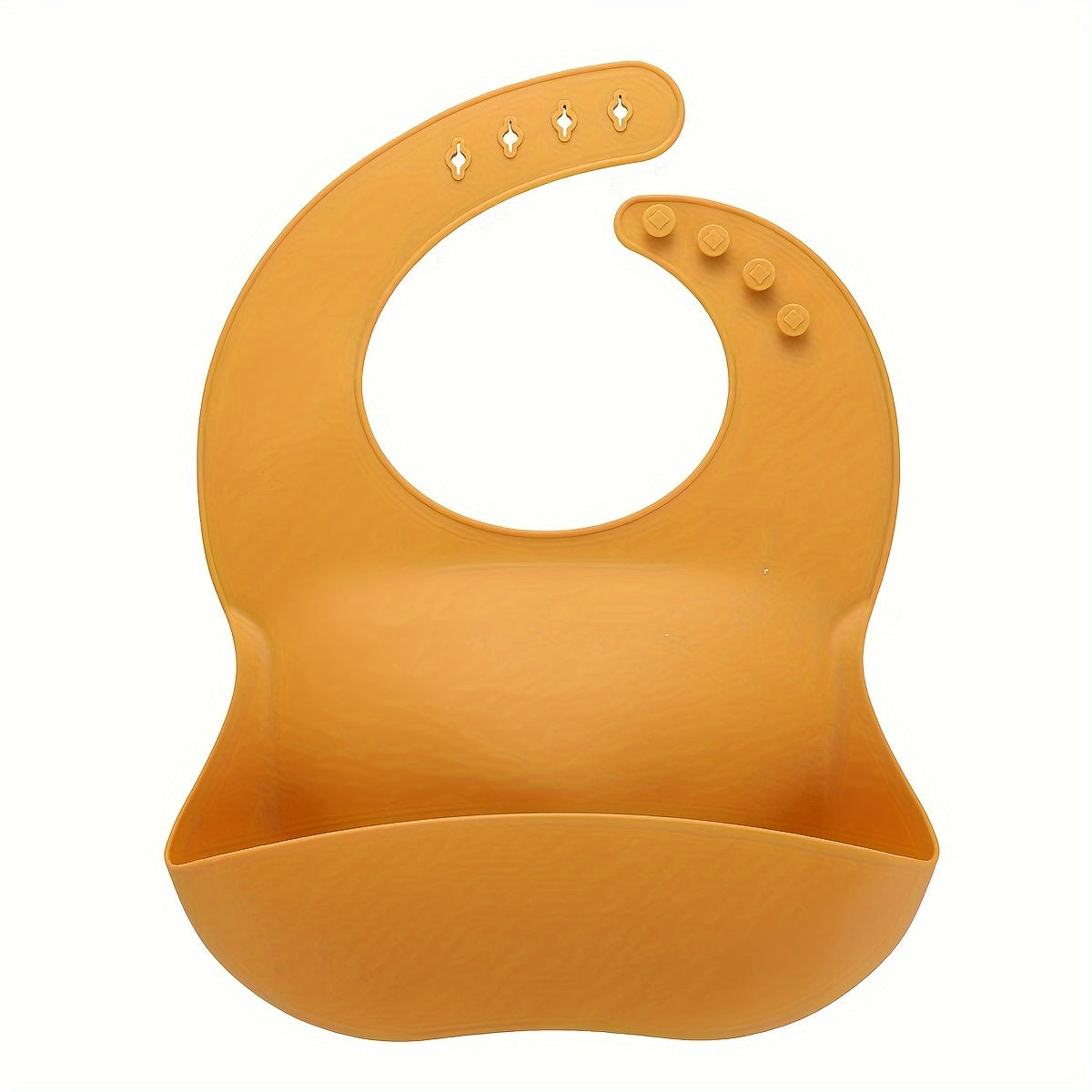 Baby Silicone Bib for Children 0-6 Years Waterproof Oil-Resistant Easy to Clean Adjustable