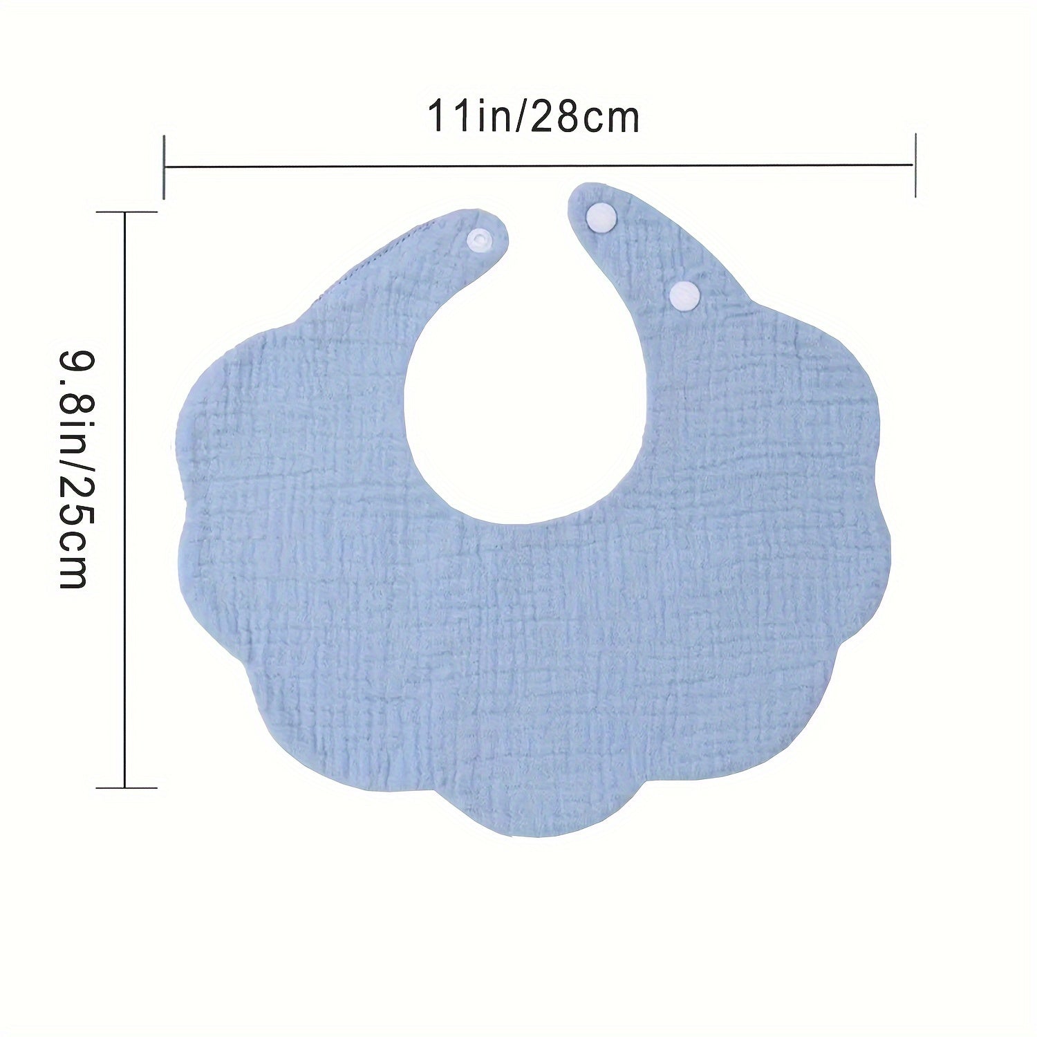 Set of 6 Muslin Baby Bibs Bandana Drool Bibs Soft Absorbent Fabric Gift for Newborns and Toddlers