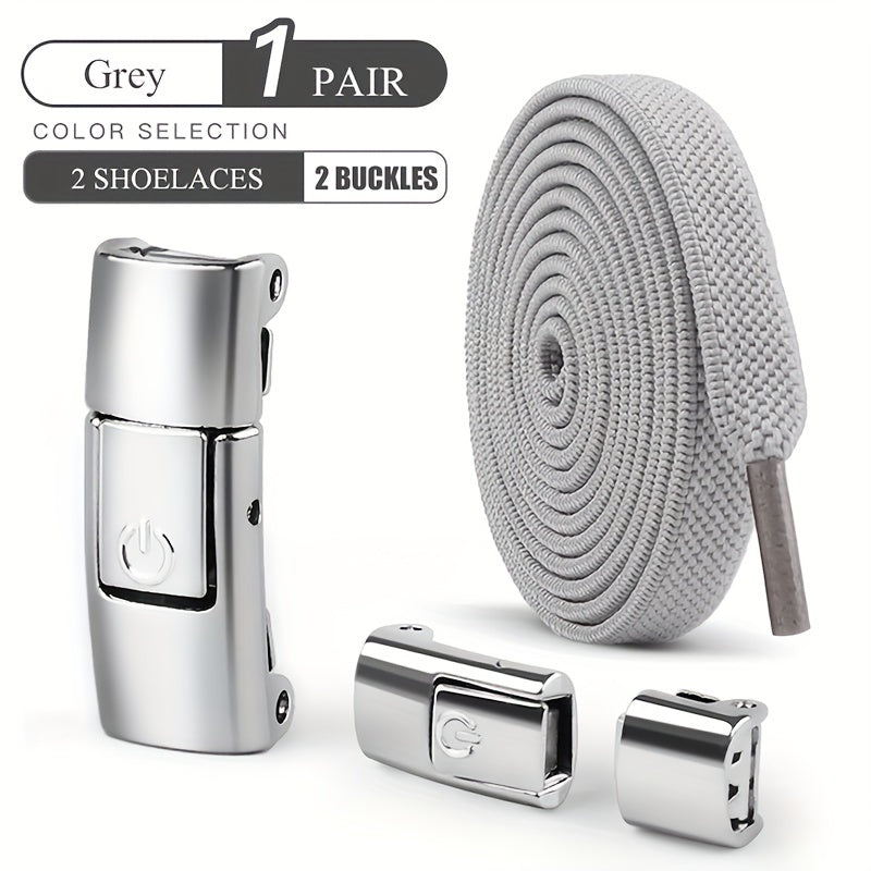 Elastic Shoelaces Set for Sneakers and Canvas Shoes Lightweight Solid Color