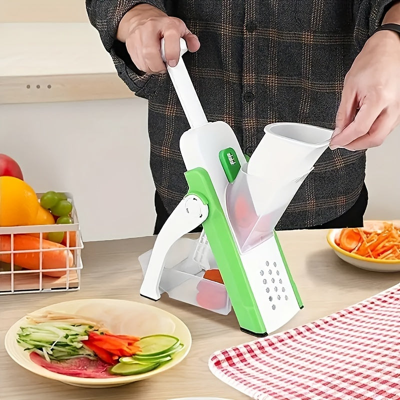 Multifunctional Vegetable Fruit Slicer Grater Manual Kitchen Gadget Plastic