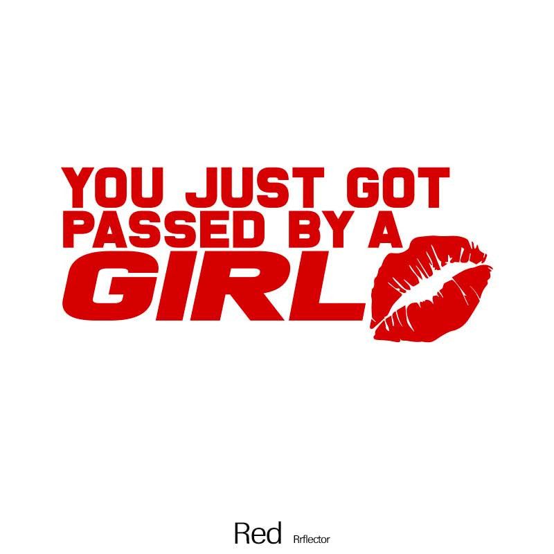 Girl Glitter Red Lip Print Car Sticker Waterproof Vinyl Decal