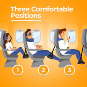 Moslashuvchan sayohat oyoq uchun tayanch polyester dam olish yostiqchasi ofis va samolyot uchun