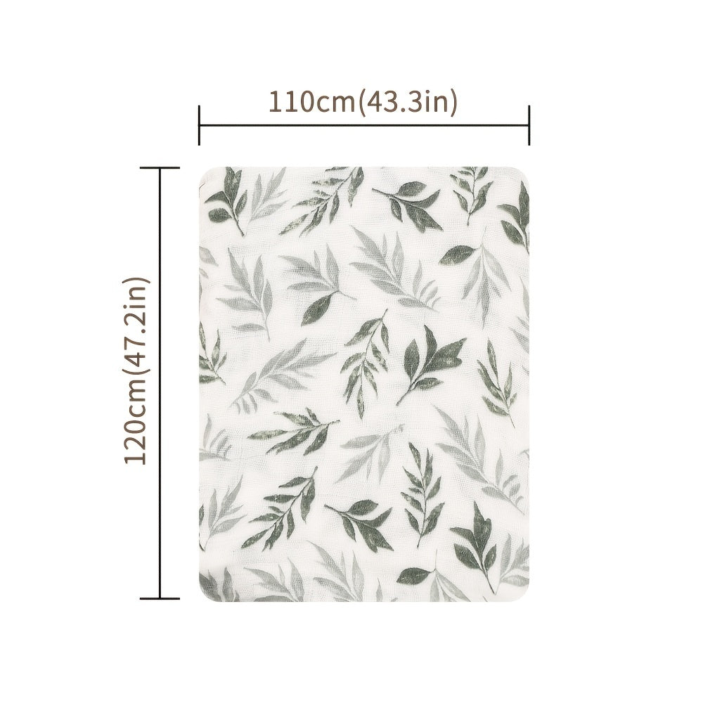 Muslin Swaddle Blanket for Newborns Soft Baby Wrap 47x47 Inches