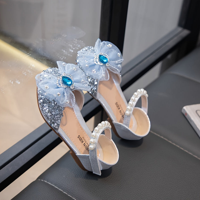 Girls' Princess Shoes with Rhinestones for Spring, Fall, Summer