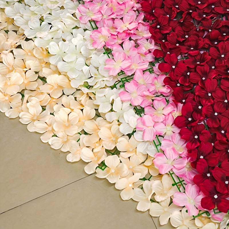 Artificial Flower Wall Panels PVC for Home and Event Decor