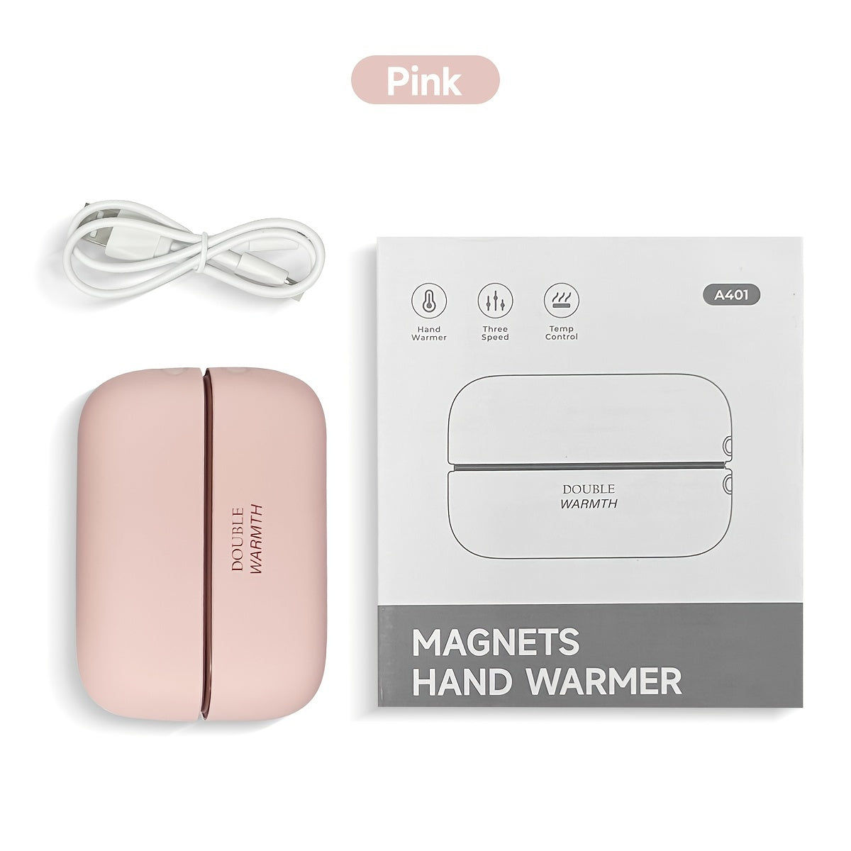 Rechargeable Hand Warmers with Magnetic USB-C Electric Heaters Compact Pocket Size