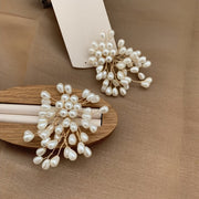 Sterling Silver Tassel Drop Earrings with Imitation Pearl for Women