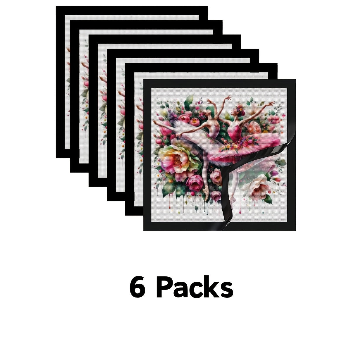 Diamond Painting Frames Set PVC Magnetic Self-Adhesive Wall Display for Diamond Art Photos Posters