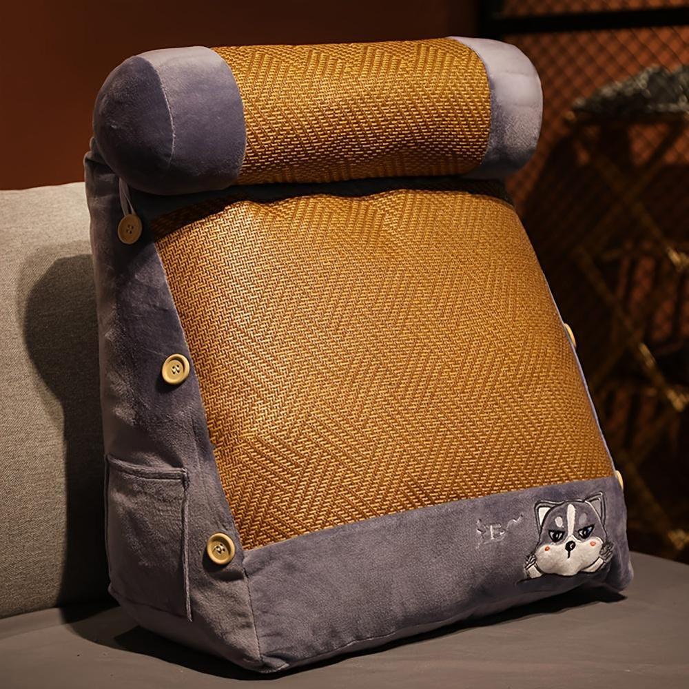 Pregnancy Pillow Summer Breathable Triangle Cushion for Bed and Sofa Removable Washable