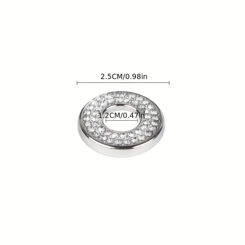 4 шт. кристаллических наклеек на внутренние двери автомобиля с стразами, колпачки для штифтов