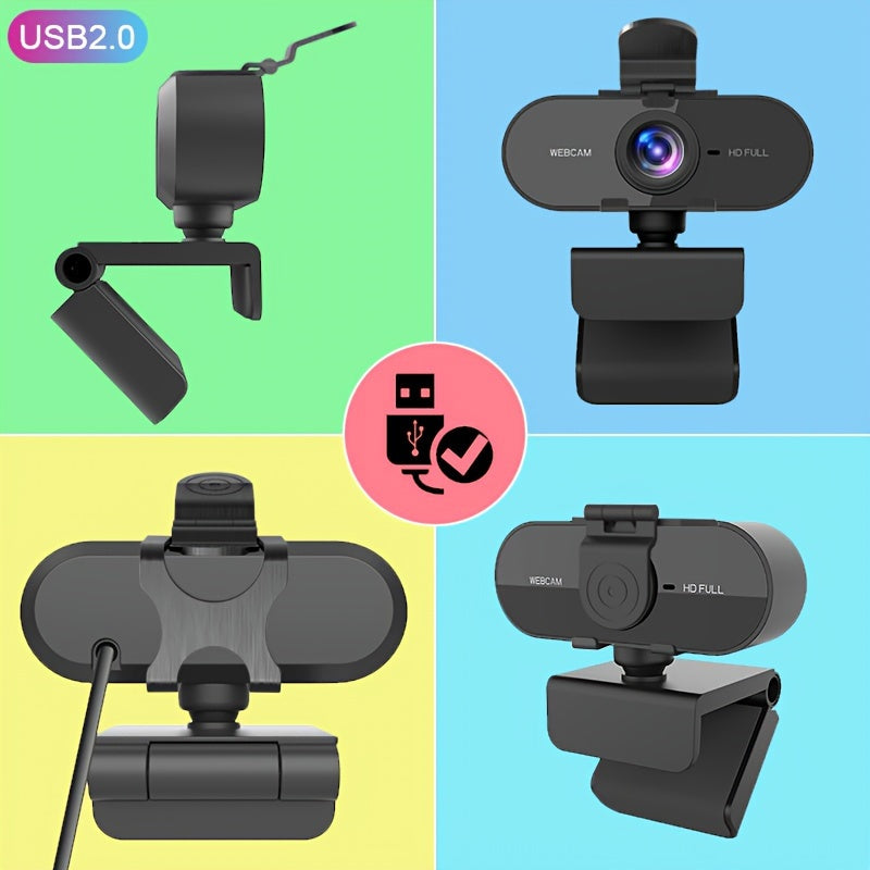Full HD 1080P USB Webcam for PC Video Recording and Streaming
