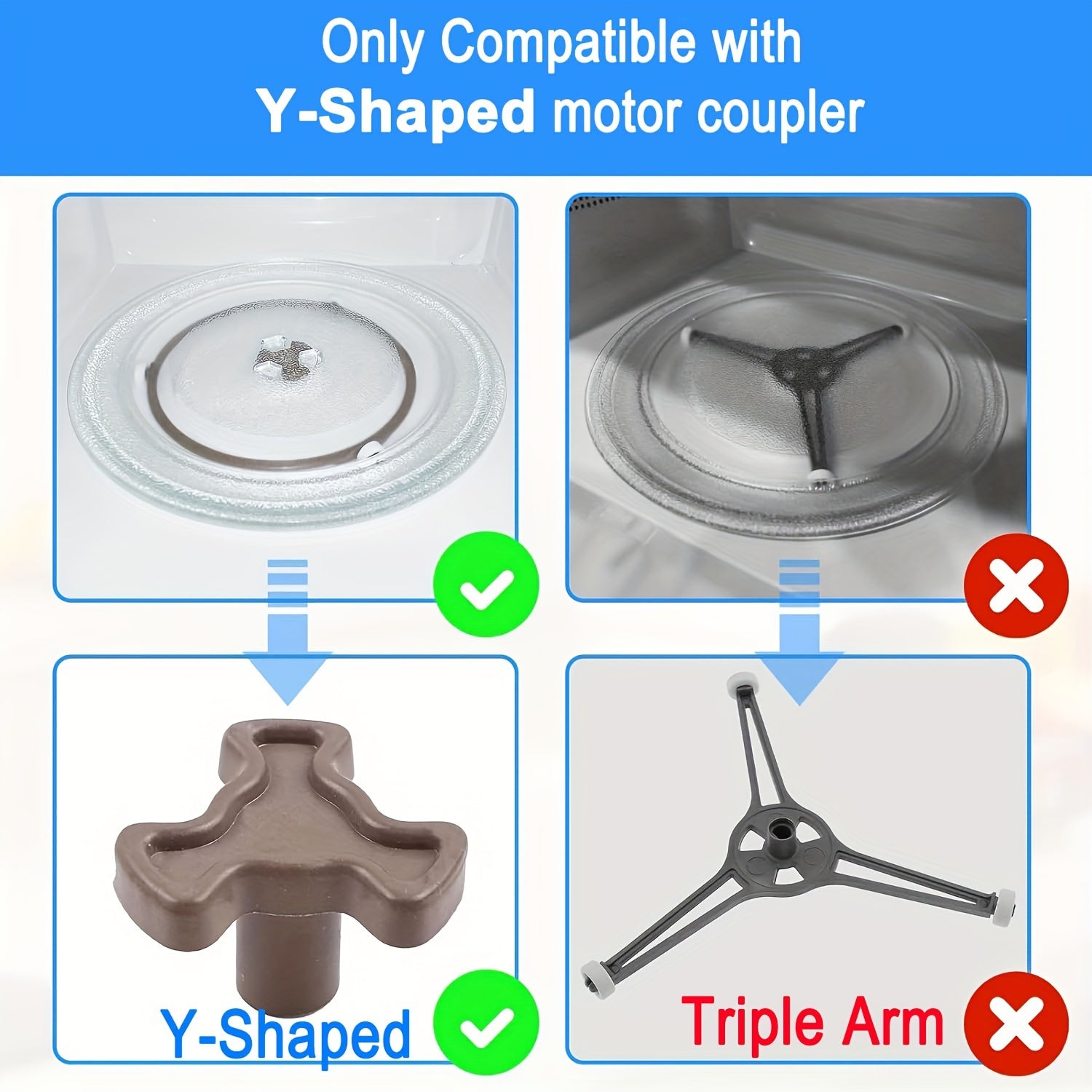 Yuqori sifatli shisha mikroto'lqinli pechka aylanuvchi plastinka - 24.38 sm o'rnini bosuvchi idish LG, GE, Magic Chef, Hotpoint, Panasonic, Kenmore bilan mos keladi. Oson tozalash matosi kiritilgan.