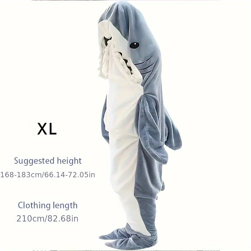 Adult Wearable Blanket Hoodie with Hood and Soft Polyester Knit for Cozy Comfort