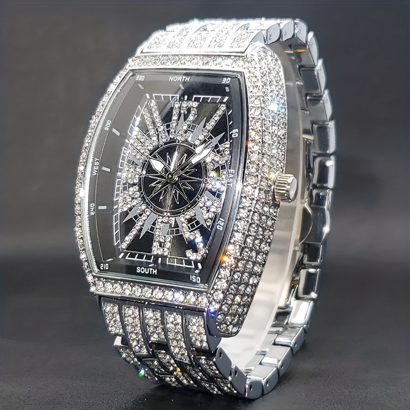 Men's Hip Hop Quartz Watch Stylish Trendy Gift