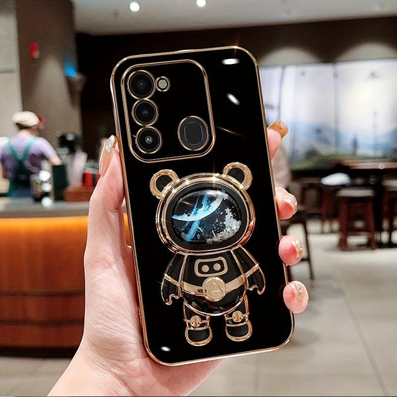 Shockproof TPU Phone Case with Anti-Drop Protection and Built-in Holder for Spark Series Models