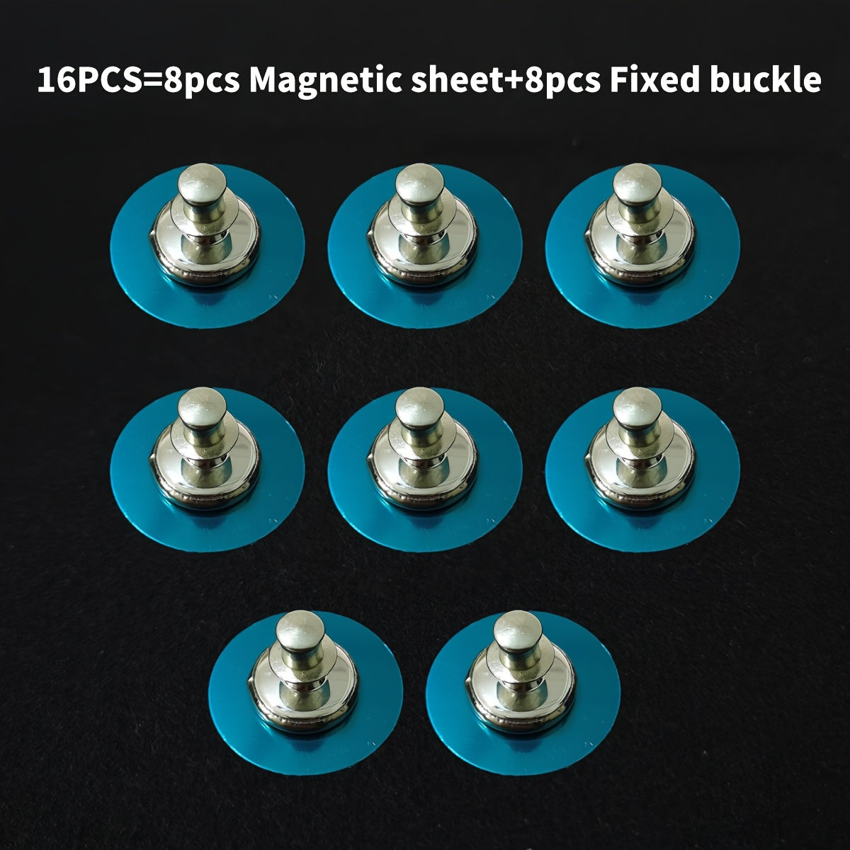Magnetic Curtain Buckles with Thumb Tacks, 8/16/24 Pieces, Curtain Fixing Clips