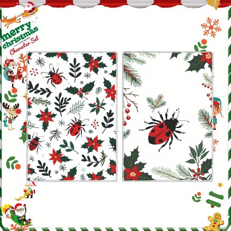 Christmas Kitchen Towels Set 18x26 Inches Festive Holiday Decor Soft