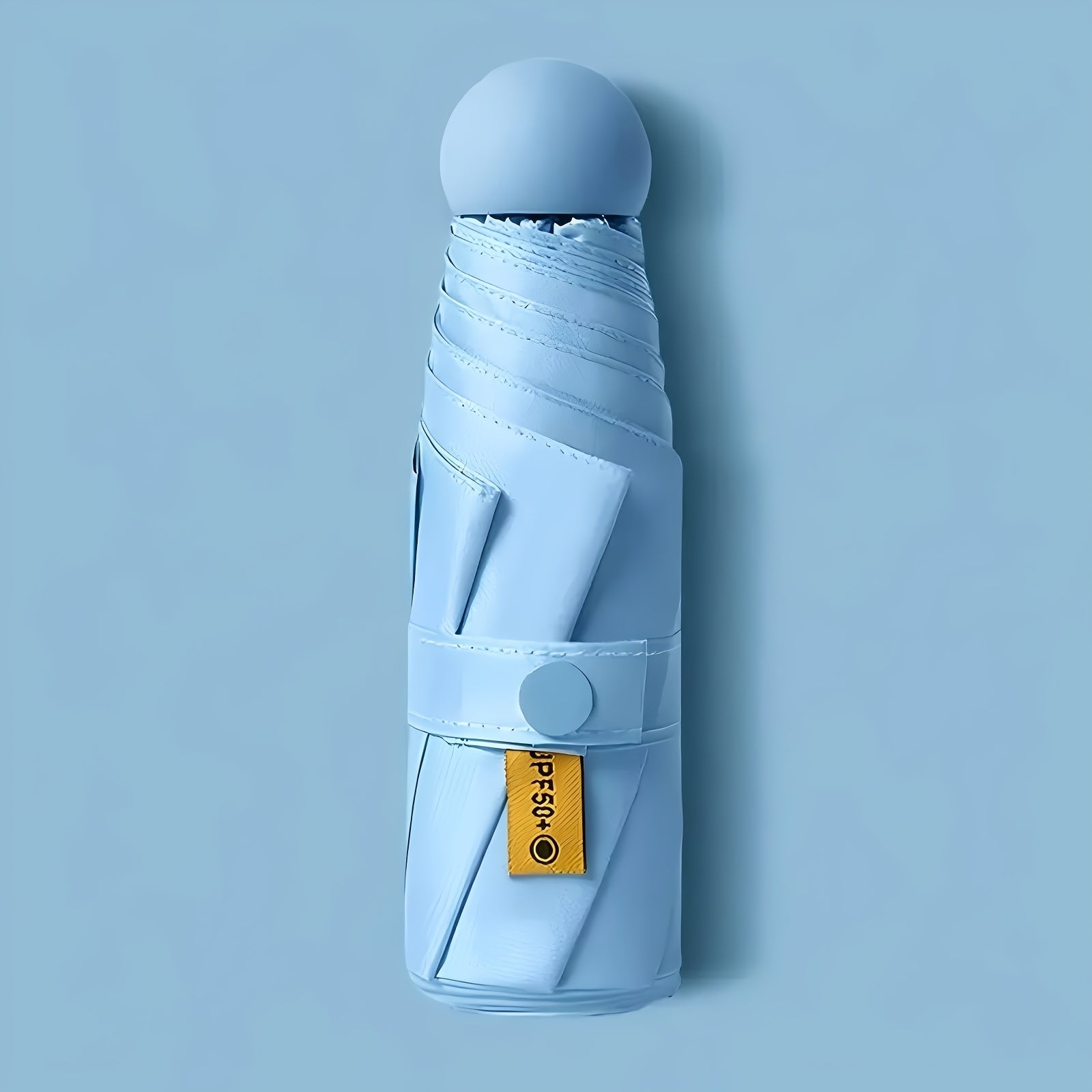 Unisex Foldable 6-Bone Pongee Umbrella Lightweight Durable Casual