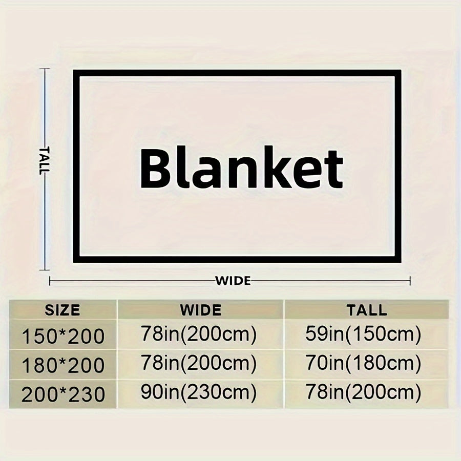 Fleece Blanket for Bed Couch Outdoor All-Season Soft Warm Lightweight