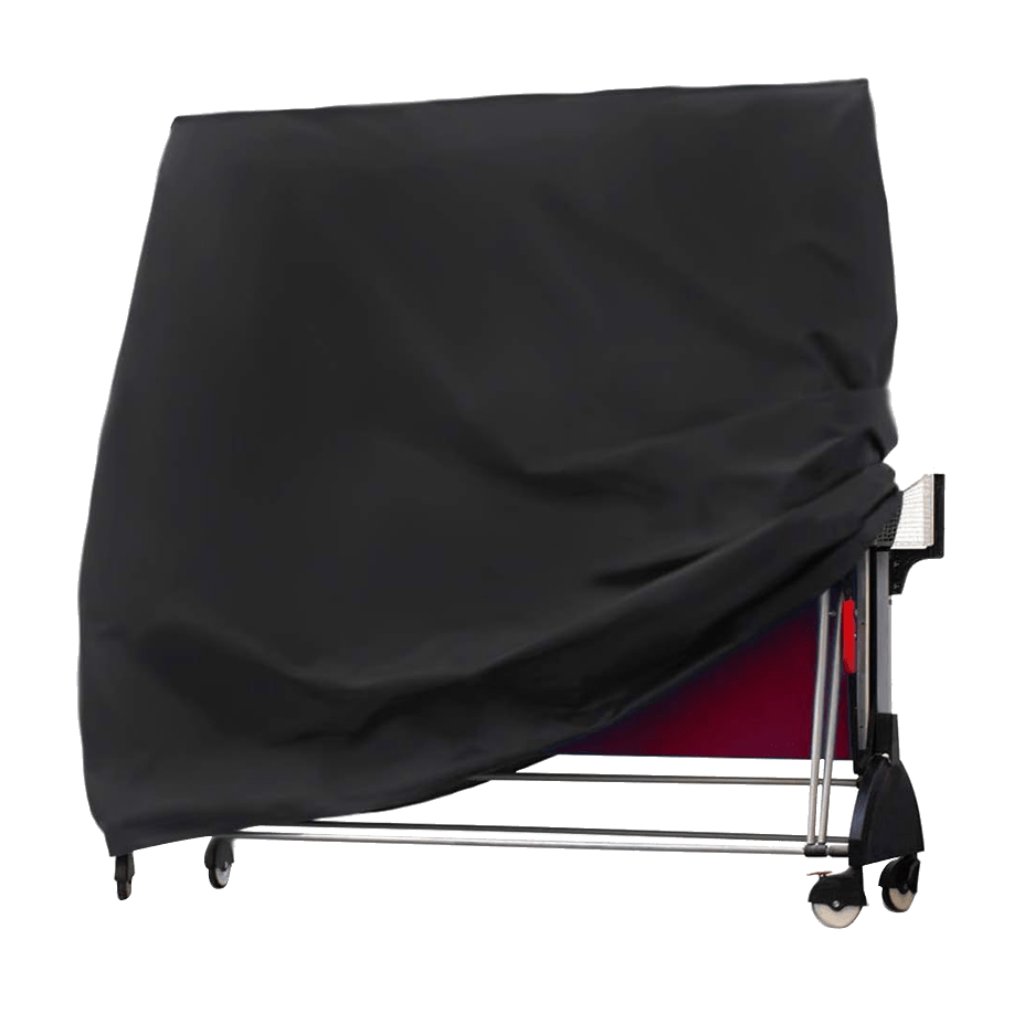 Black UV-Resistant 210D Oxford Fabric Table Tennis Cover for Indoor and Outdoor Use