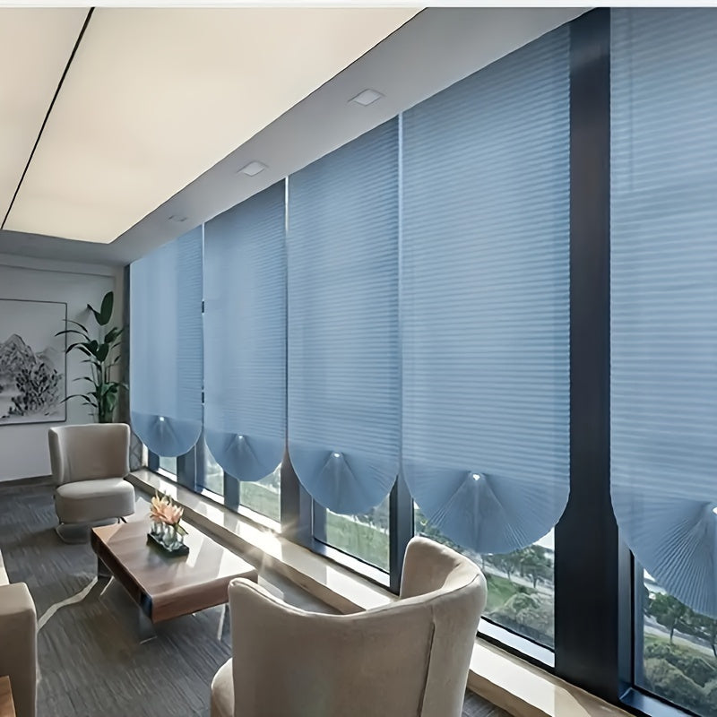 Wireless Blackout Louver Curtain for Living Room Office Home Decor