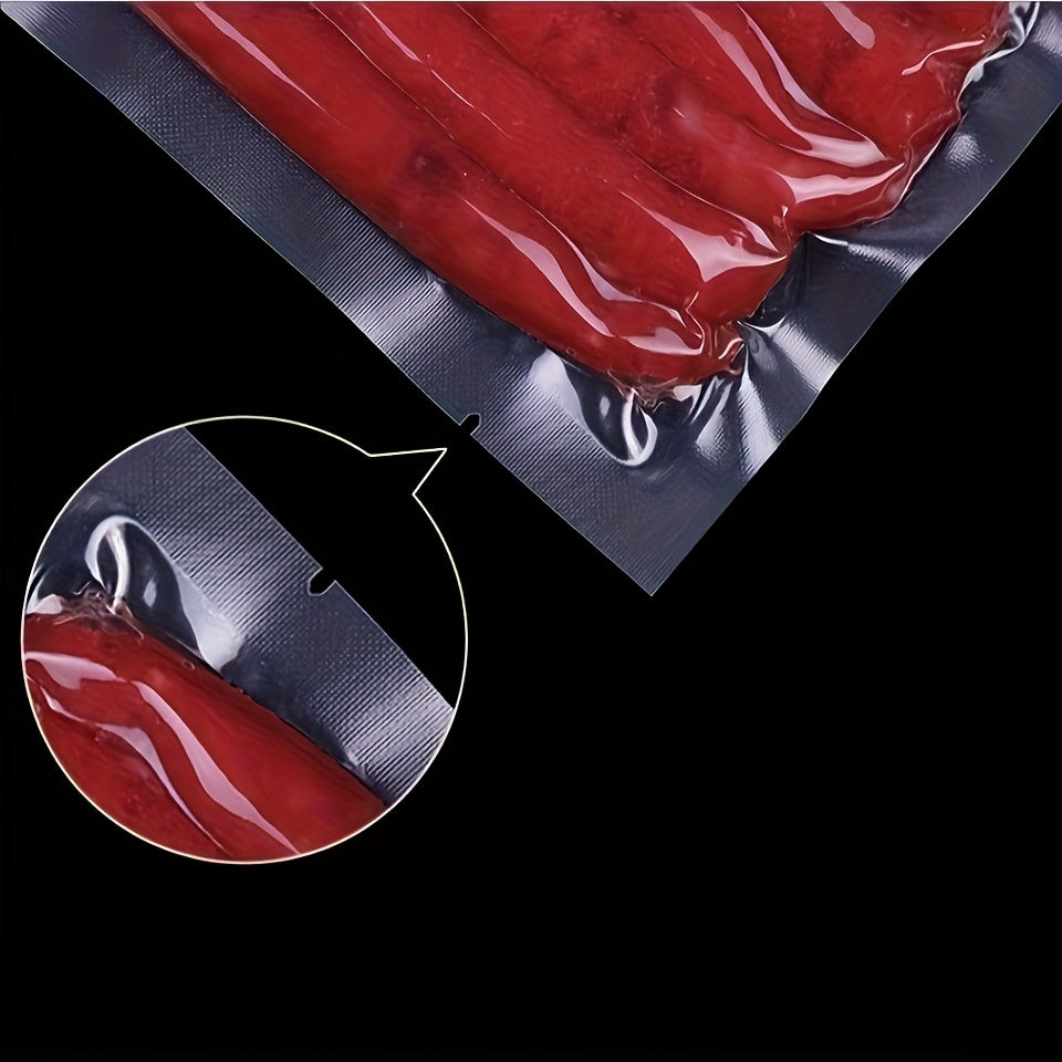 50 ta aniq vakuum yopishqoq sumkalar oziq-ovqatni saqlash va taom tayyorlash uchun, katta va kichik