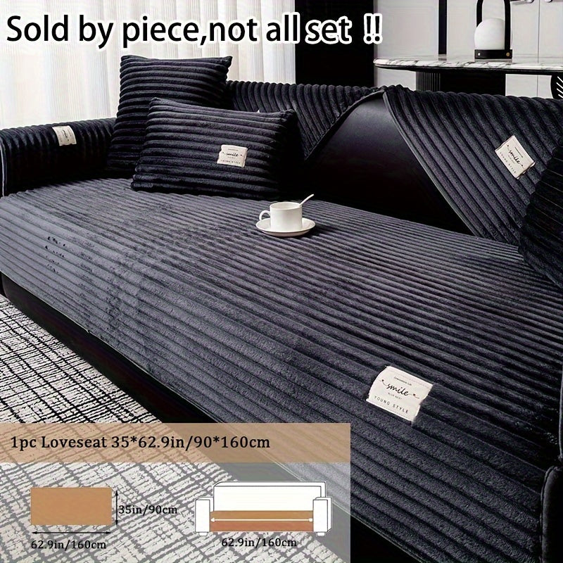 Роскошная плюшевая накидка на диван, противоскользящая, для домашних животных, защита для гостиной