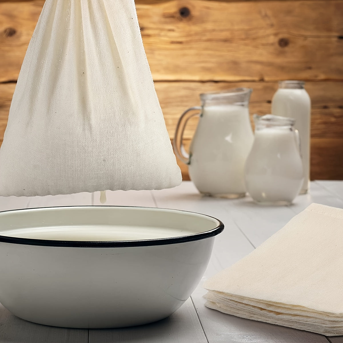 Reusable Cheese Cloth Bag for Straining Nut Milk Cold Brew and Tea