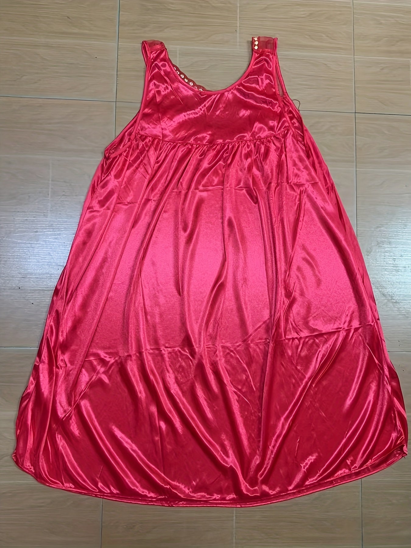 Women's Summer Nightgown Loose Fit Large Size Thin Sleepwear