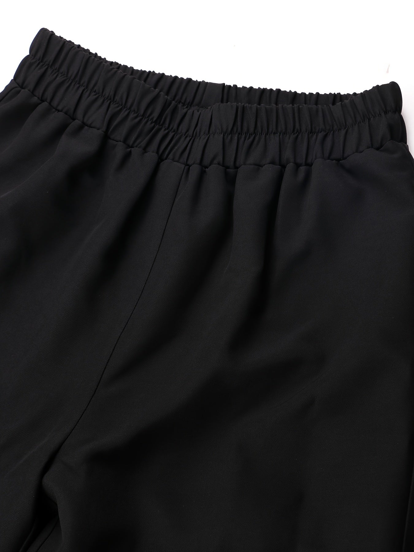 Conjunto de dos piezas para mujer con cinturón de tejido a rayas y cuello de solapa