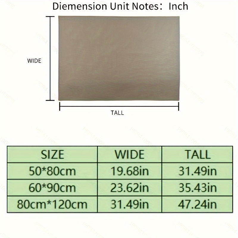 Xush kelibsiz Doormat Qattiq yopishmaydigan, yuviladigan, so'radigan pol gilamchasi oshxona, hojatxona, kirish joyi uchun