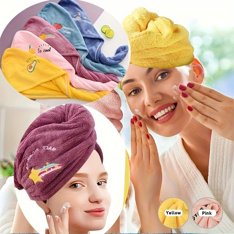 Women's Quick-Dry Hair Towel Wrap Water Absorbent Bathroom Accessory