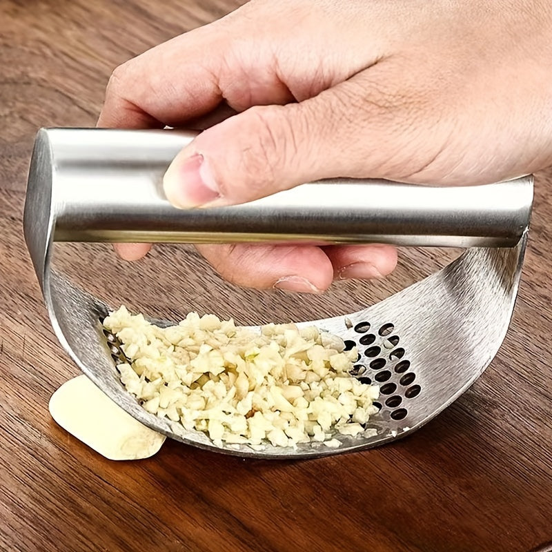 Stainless Steel Garlic Rocker Manual Garlic Mincer Kitchen Tool