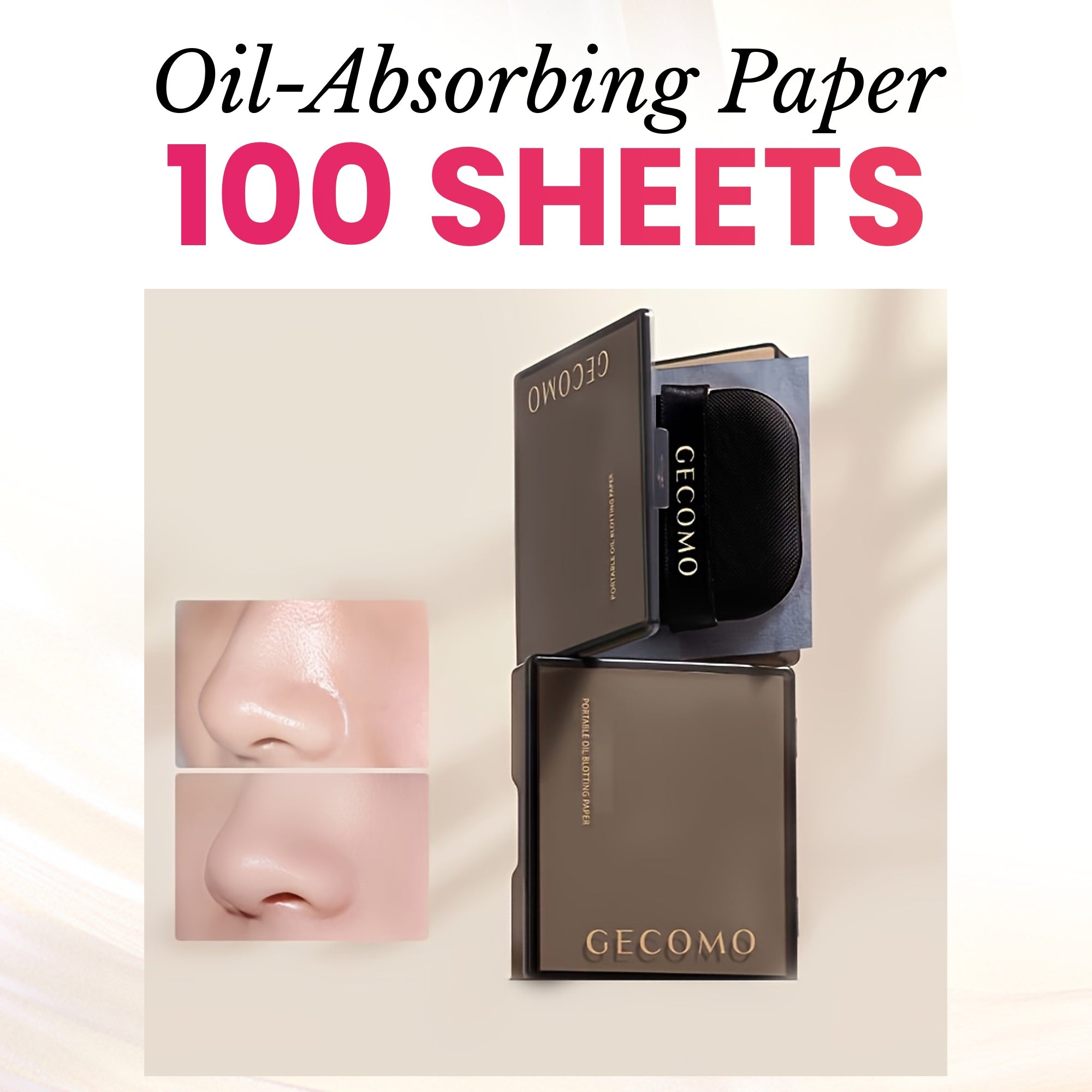 Унисекс салфетки для впитывания масла, 100 штук, для сужения пор, лето