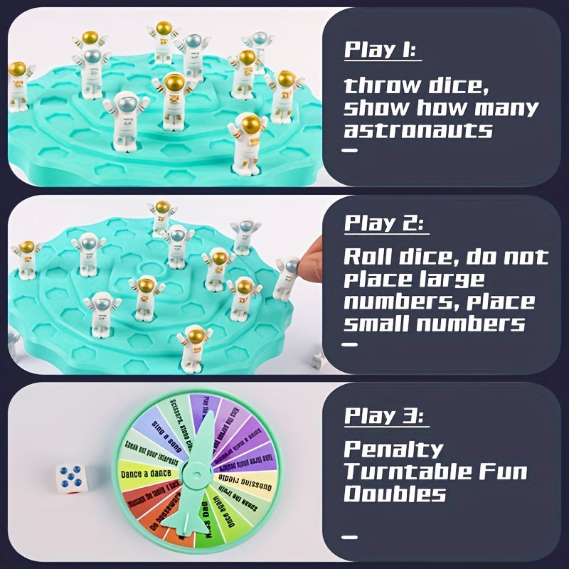 Kids Balance Spaceman Board Game Puzzle Stacking Balance Tree Green Plastic