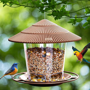 Outdoor Hanging Bird Feeder for Hummingbirds and Wild Birds Garden Yard PVC
