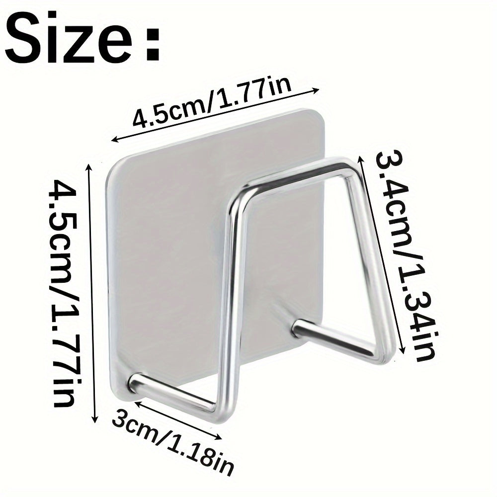 Ganchos de pared de metal sin taladro, fácil de instalar, organizador de cocina resistente y duradero