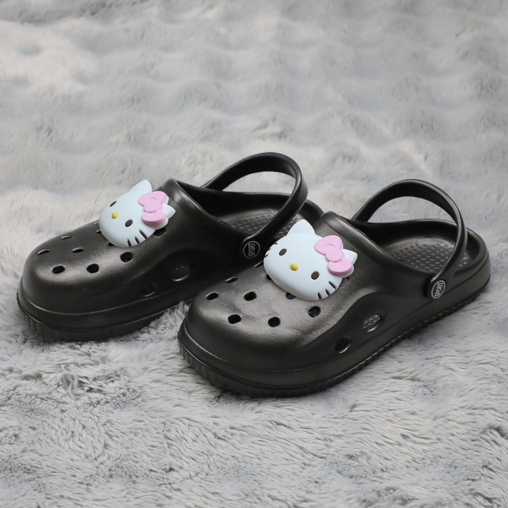 Women's EVA Clogs with 3D Pattern, Thick Soles, Breathable for Summer