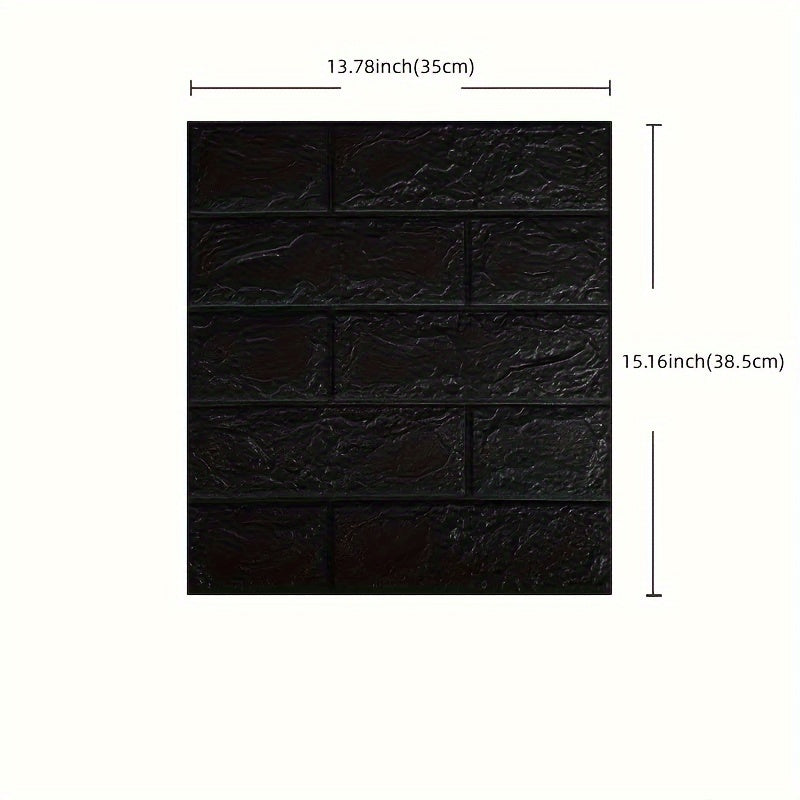 3D Wall Tile Stickers Self-Adhesive Waterproof Brick Pattern for Kitchen Bathroom Living Room Corridor 20/50/100 pcs