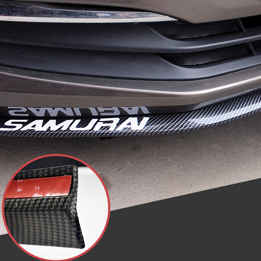 Universal Car Front Bumper Lip Carbon Fiber Side Skirt Spoiler Anti Scratch Protector