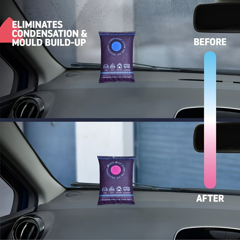 Bolsa deshumidificadora para el interior del coche, absorbente de humedad para vehículos