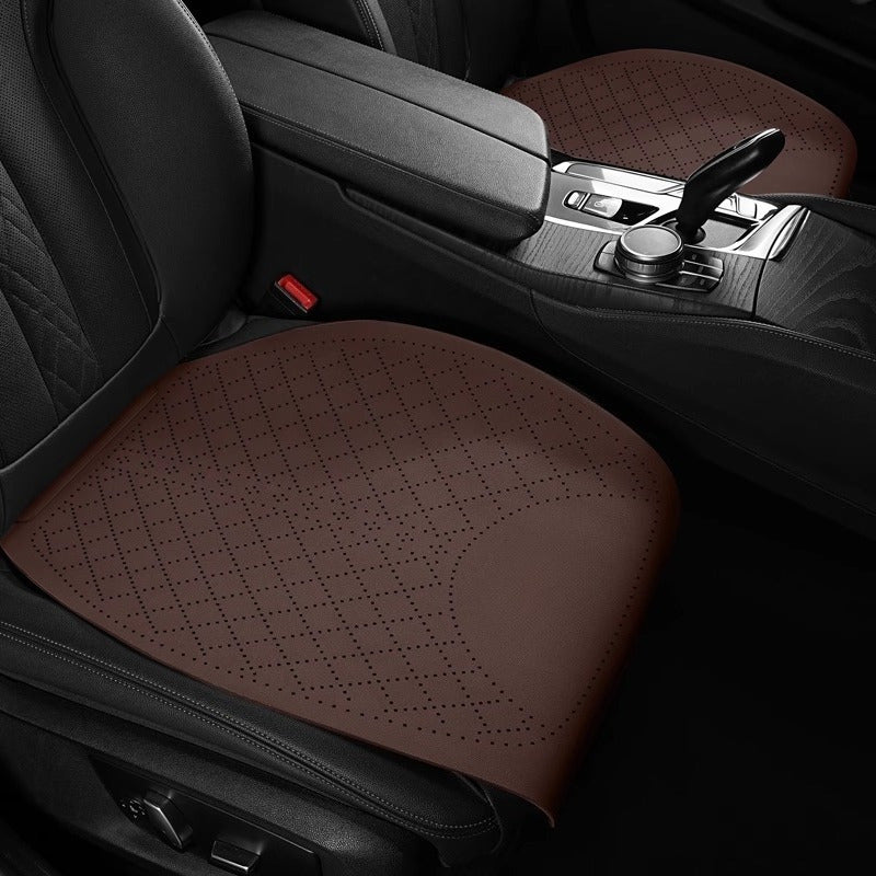 Cojín para asiento de coche gris de pelaje sintético, juego para todas las estaciones