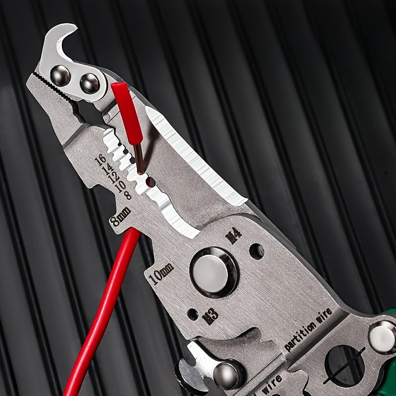 Multi-Functional Wire Stripper Tool for Electrical, Home, and Construction Use
