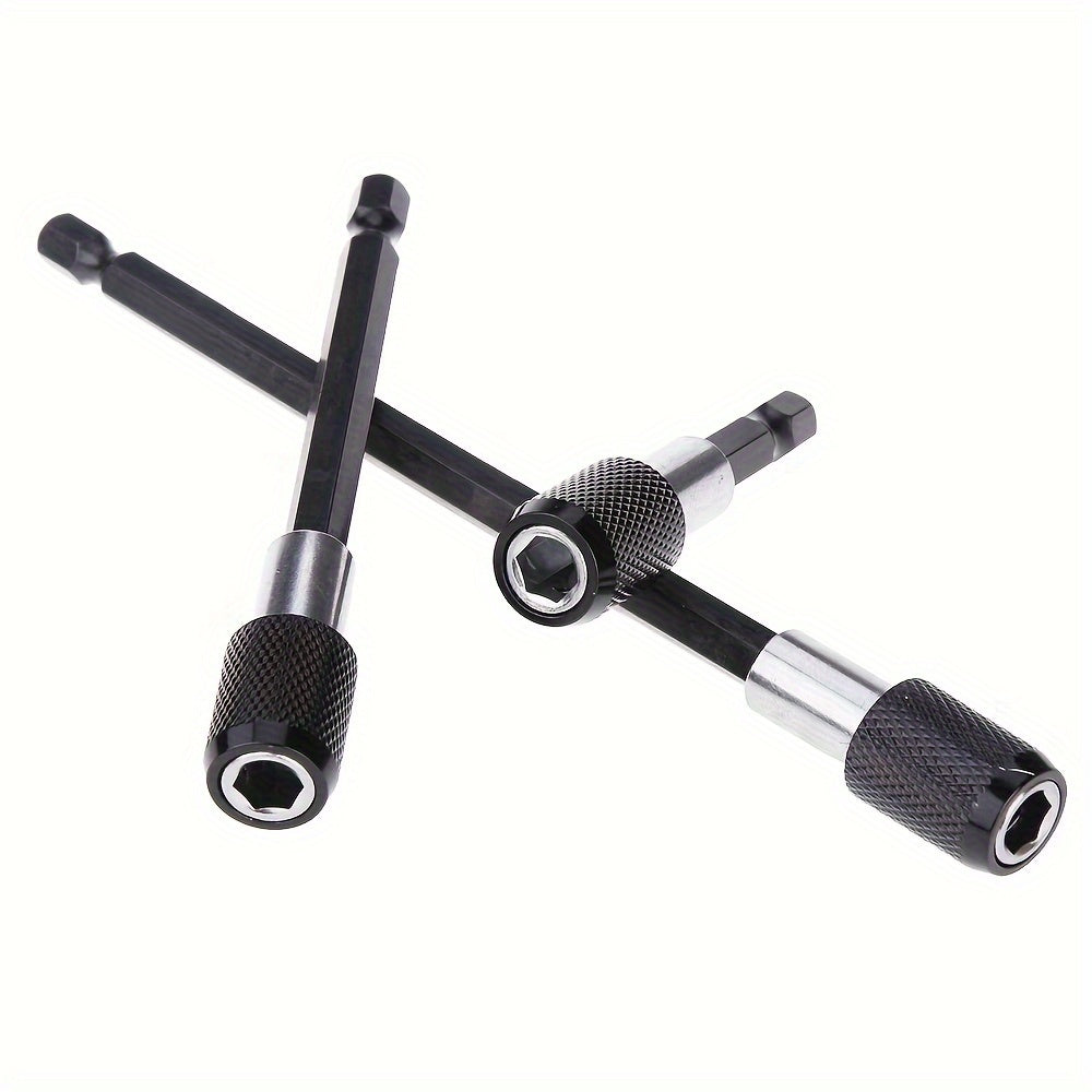 Destornillador universal de acero cromo vanadio con adaptador hexagonal de extensión 3 en 1
